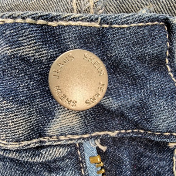 Plus Size Blue Denim Stretch High Rise Embroidered Classic Western Bootcut Jeans - Picture 5 of 16